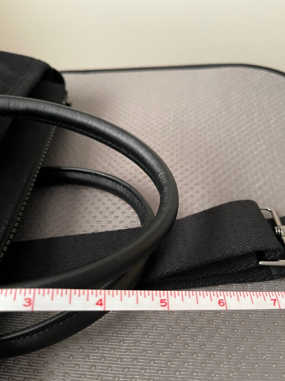 Cincha Black Canvas Crossbody Tote with Removable Strap - Picture 8 of 10